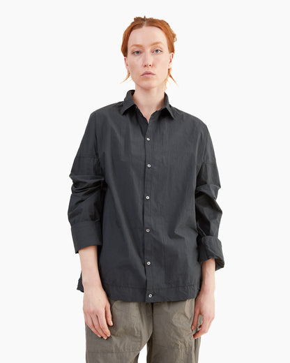 Album Di Famiglia Collar Shirt TC in Black