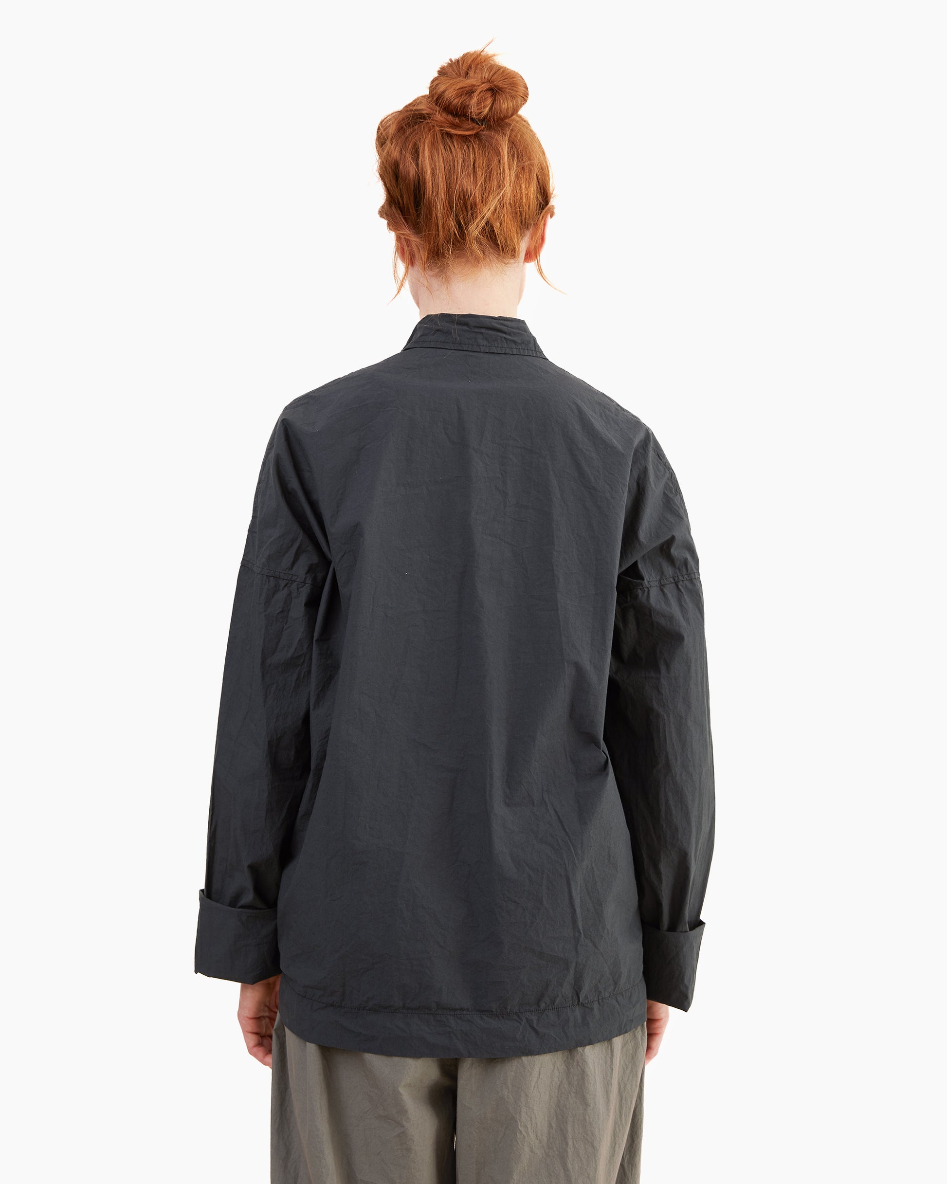 Album Di Famiglia Collar Shirt TC in Black