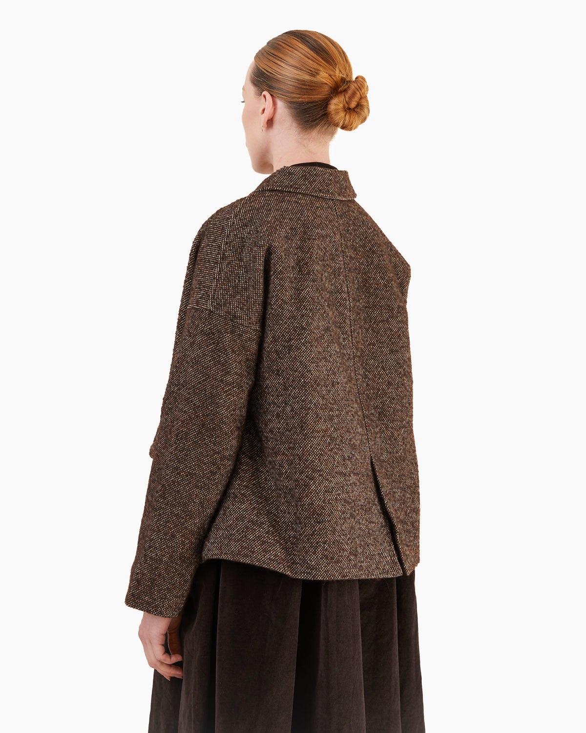 Album Di Famiglia Loose Blazer WN in Brown