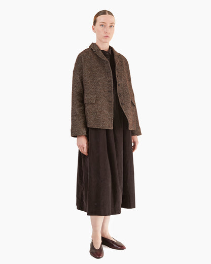 Album Di Famiglia Loose Blazer WN in Brown