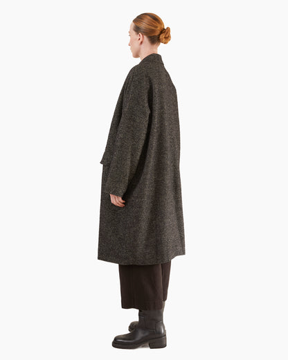 Album Di Famiglia Loose Coat WN in Black