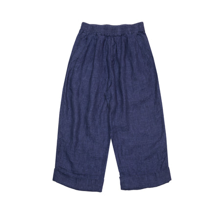 Album Di Famiglia Bragoni Linen Trousers in Navy