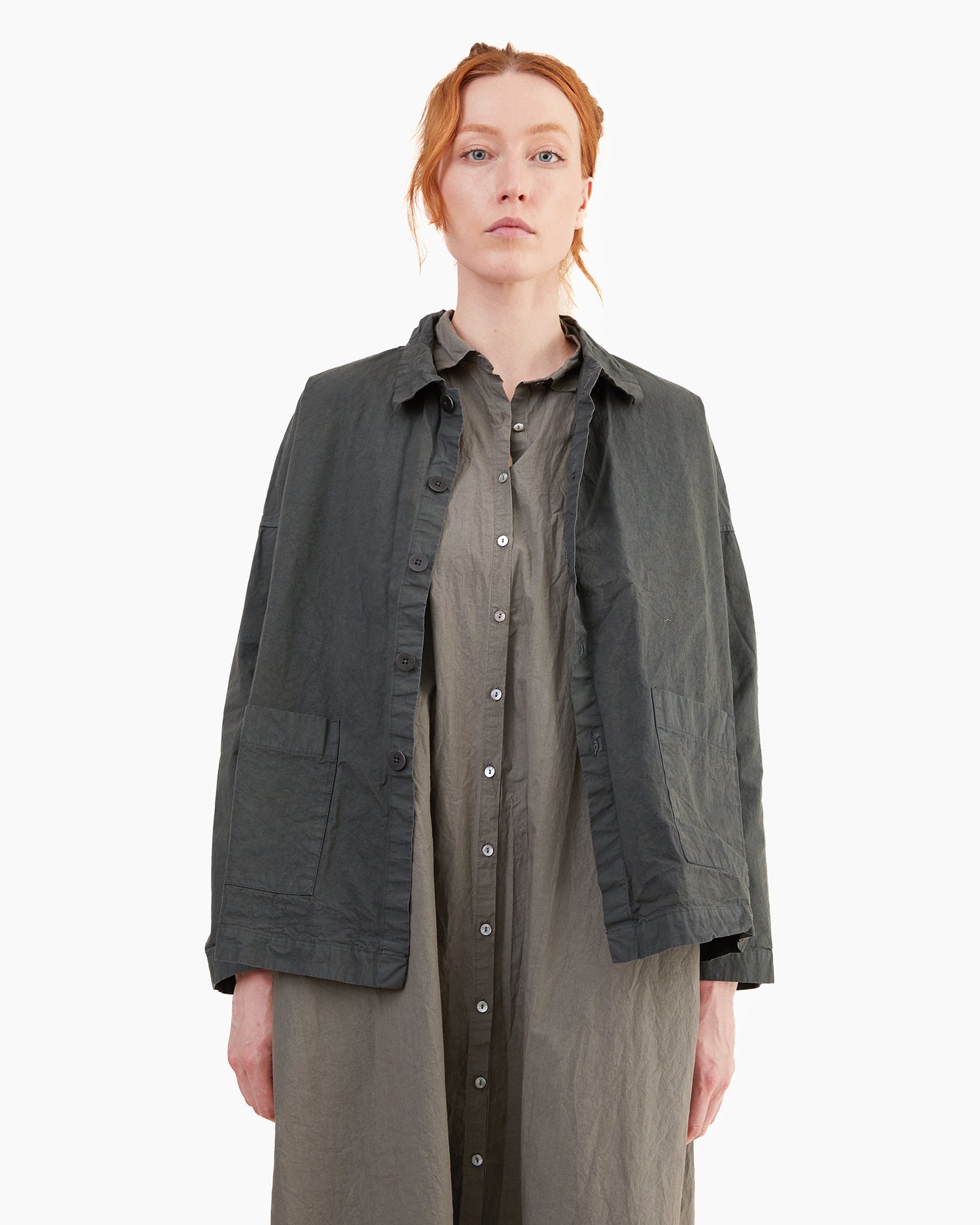 Album Di Famiglia Overshirt CC in Thyme