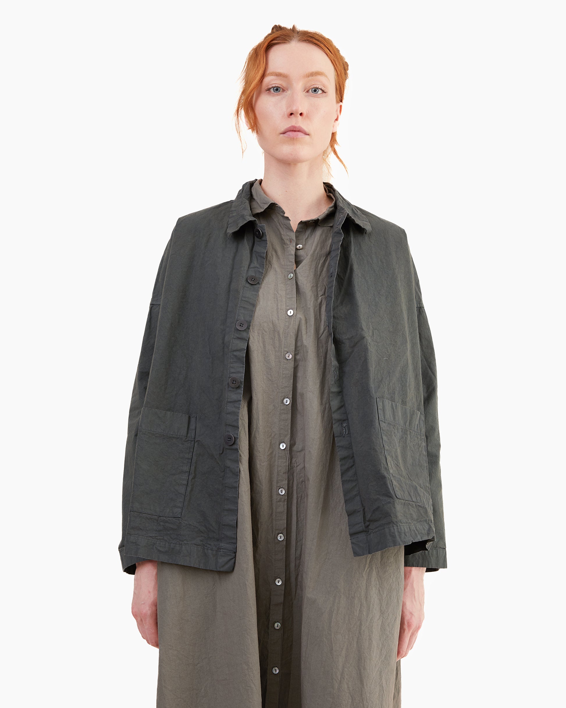 Album Di Famiglia Overshirt CC in Thyme