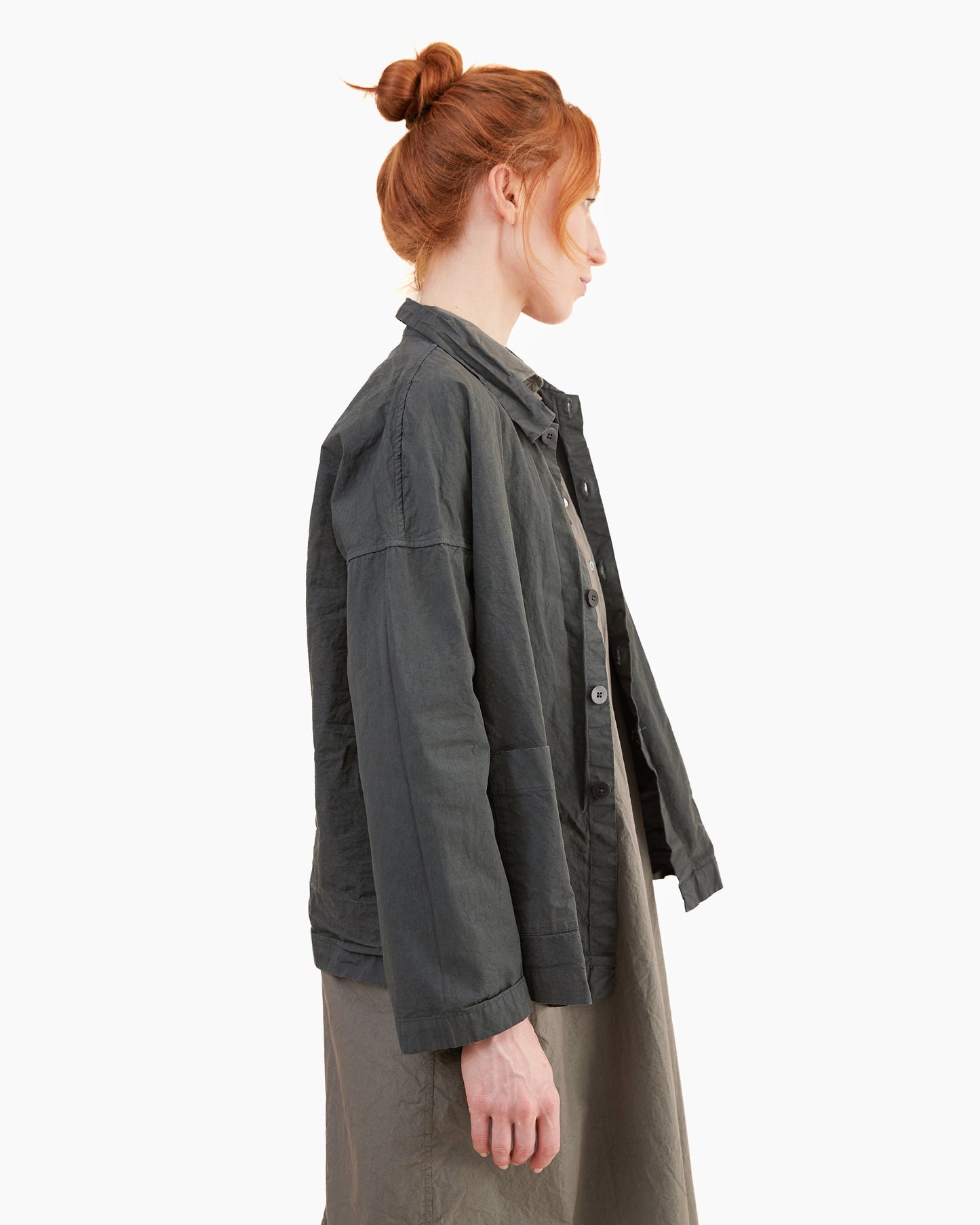 Album Di Famiglia Overshirt CC in Thyme