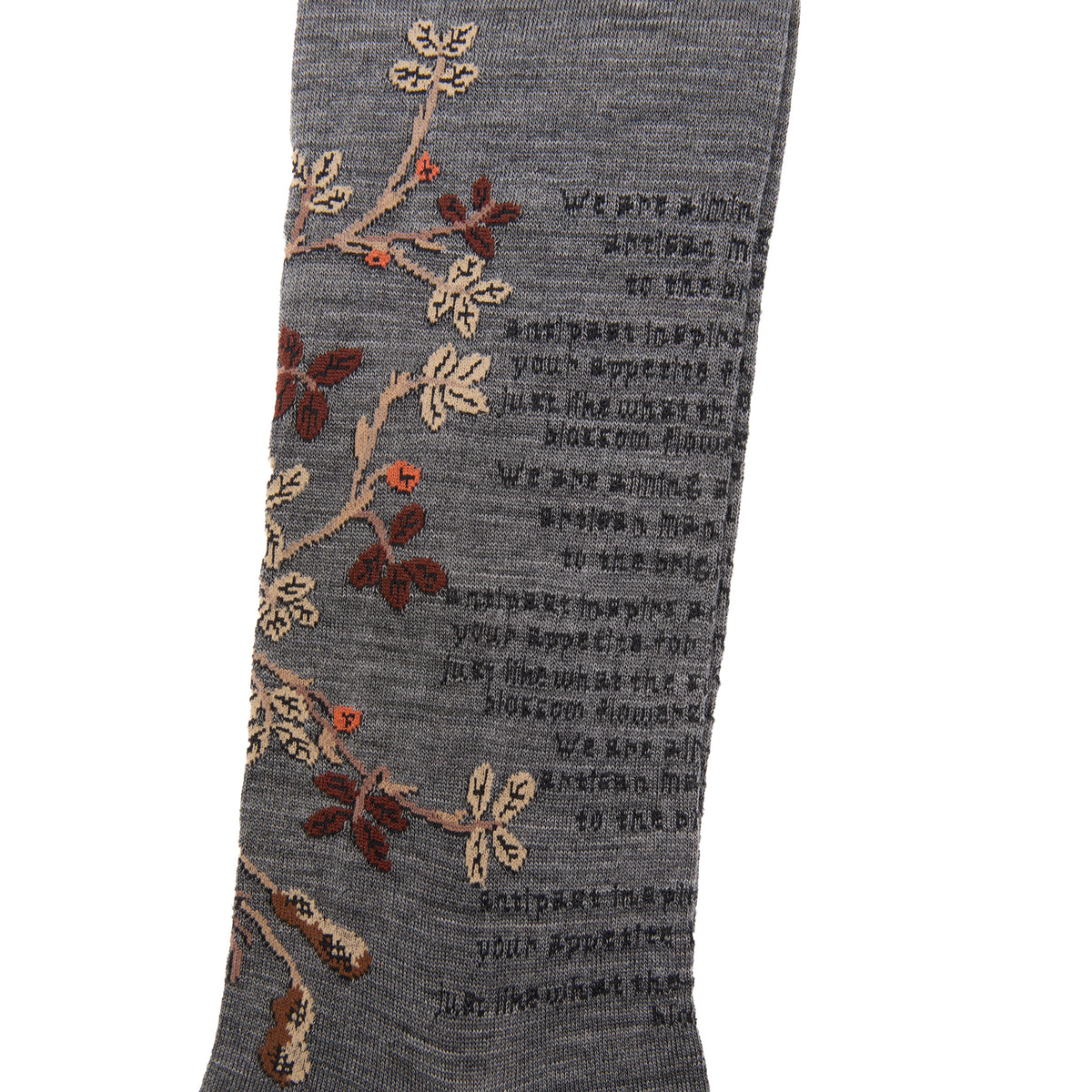 Antipast Peanut Tree High Socks in Grey