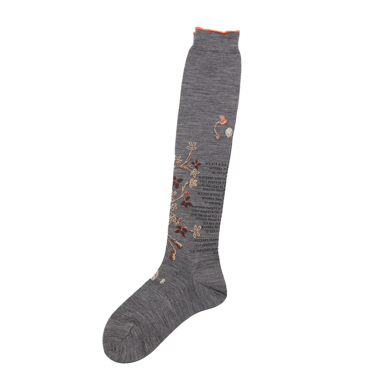 Antipast Peanut Tree High Socks in Grey