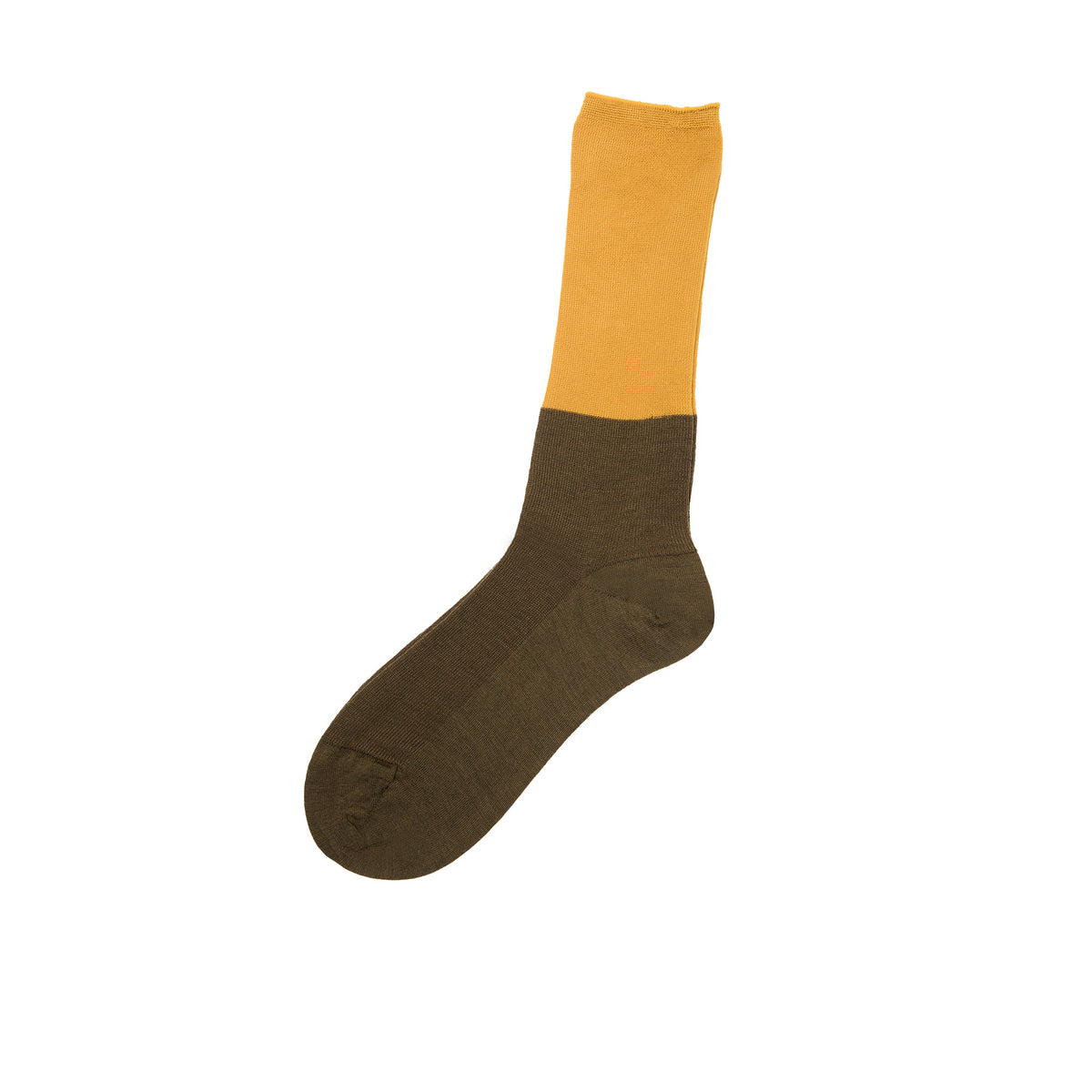 Antipast Two-Tone Socks in Khaki
