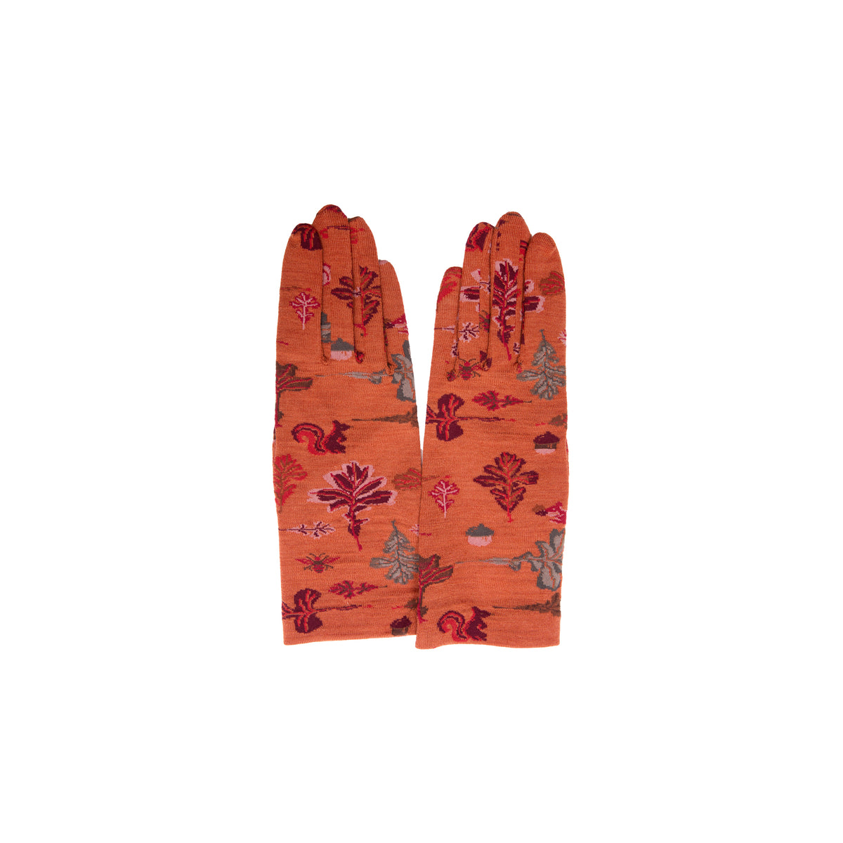 Antipast Sock Knit Gloves in Orange