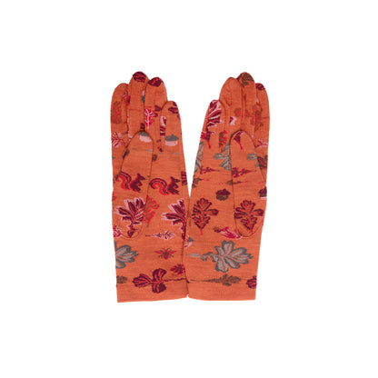 Antipast Sock Knit Gloves in Orange