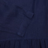 Antiquités Linen Shirt Dress in Navy 3