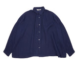 Antiquités Linen Shirt in Navy