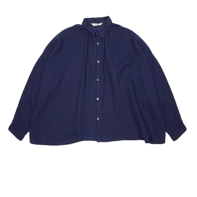 Antiquités Linen Shirt in Navy