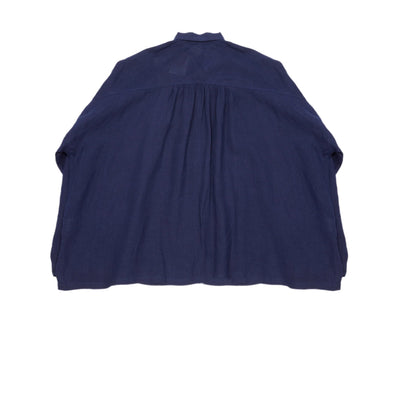 Antiquités Linen Shirt in Navy 4