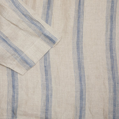 Antiquités Linen Pullover in Natural/Indigo Stripe