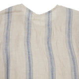 Antiquités Linen Pullover in Natural/Indigo Stripe