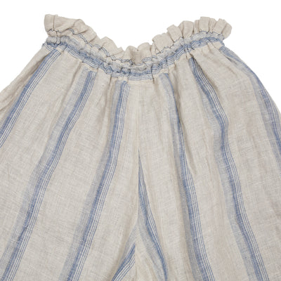 Antiquités Linen Pants in Natural/Indigo