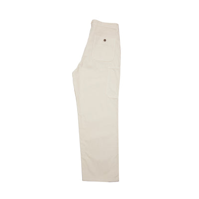 Antiquités Herringbone Garment Dye Pants in Ivory