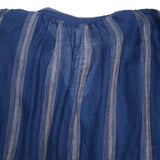Antiquités Linen Dress in Indigo/Natural Stripe
