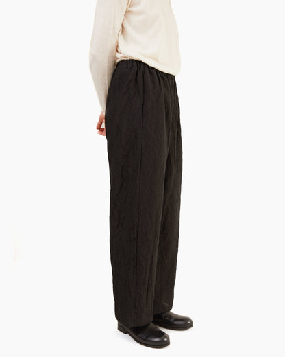 Apuntob Linen Trousers in Black
