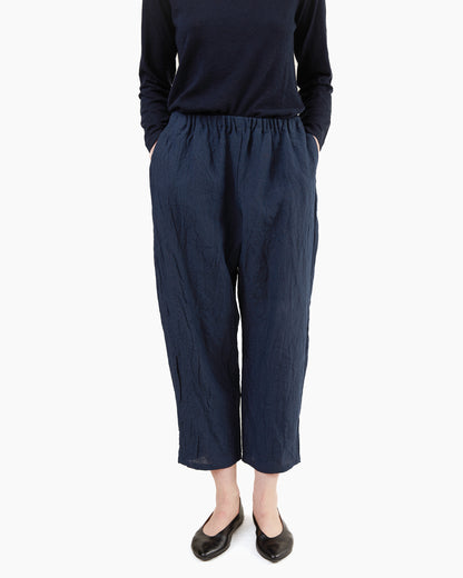 Apuntob Linen Trousers in Abyss