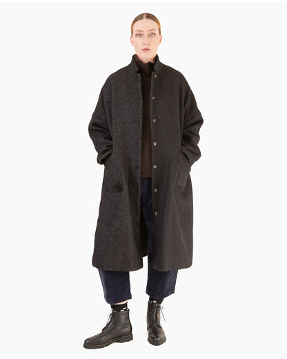 Apuntob P1802/TS1005 Cotton/Fleece wool Coat in Graphite