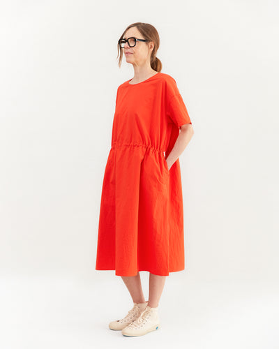 Apuntob Cotton Dress in Poppy