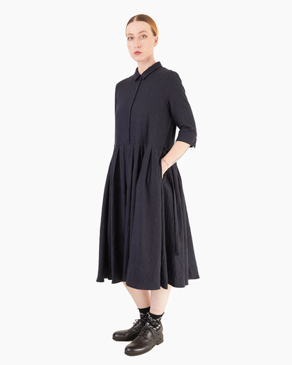Apuntob P1723/TS990 Wool Fleece Dress in Blue