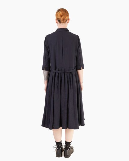 Apuntob P1723/TS990 Wool Fleece Dress in Blue