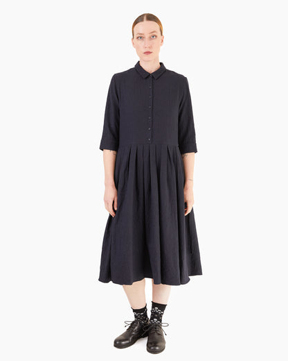 Apuntob P1723/TS990 Wool Fleece Dress in Blue