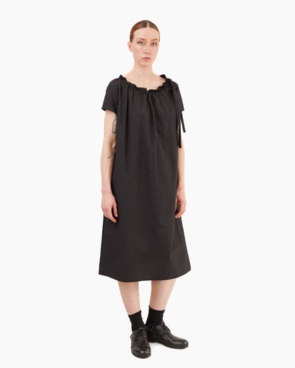 Apuntob Cotton Dress in Black