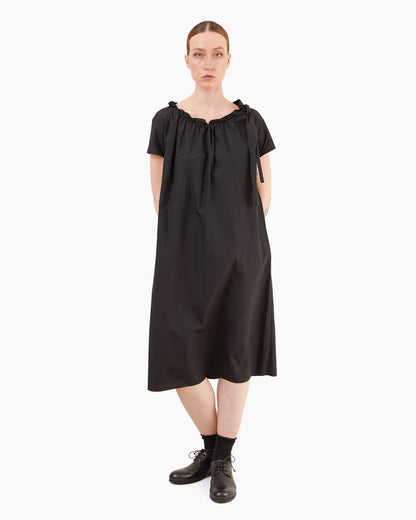 Apuntob Cotton Dress in Black