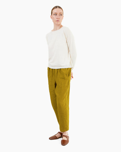 Apuntob Linen Trousers in Oil