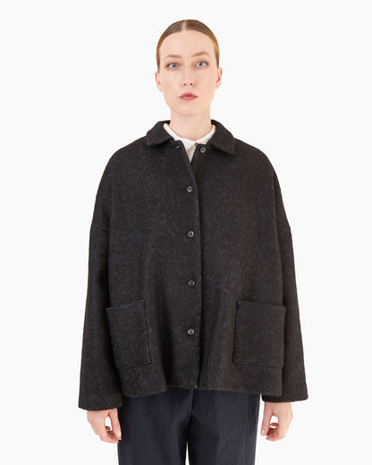 Apuntob P1835/TS1005 Cotton/Fleece Wool Jacket in Night