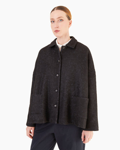 Apuntob P1835/TS1005 Cotton/Fleece Wool Jacket in Night