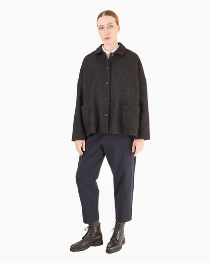 Apuntob P1835/TS1005 Cotton/Fleece Wool Jacket in Night