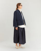 Apuntob Linen Blend Jacket in Blue