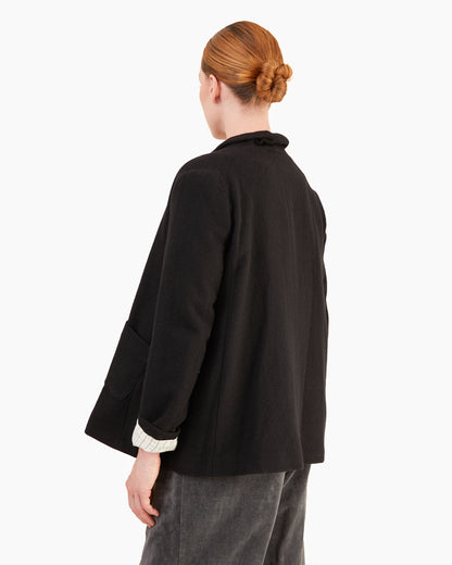 Apuntob Cashmere Casual Blazer in Black
