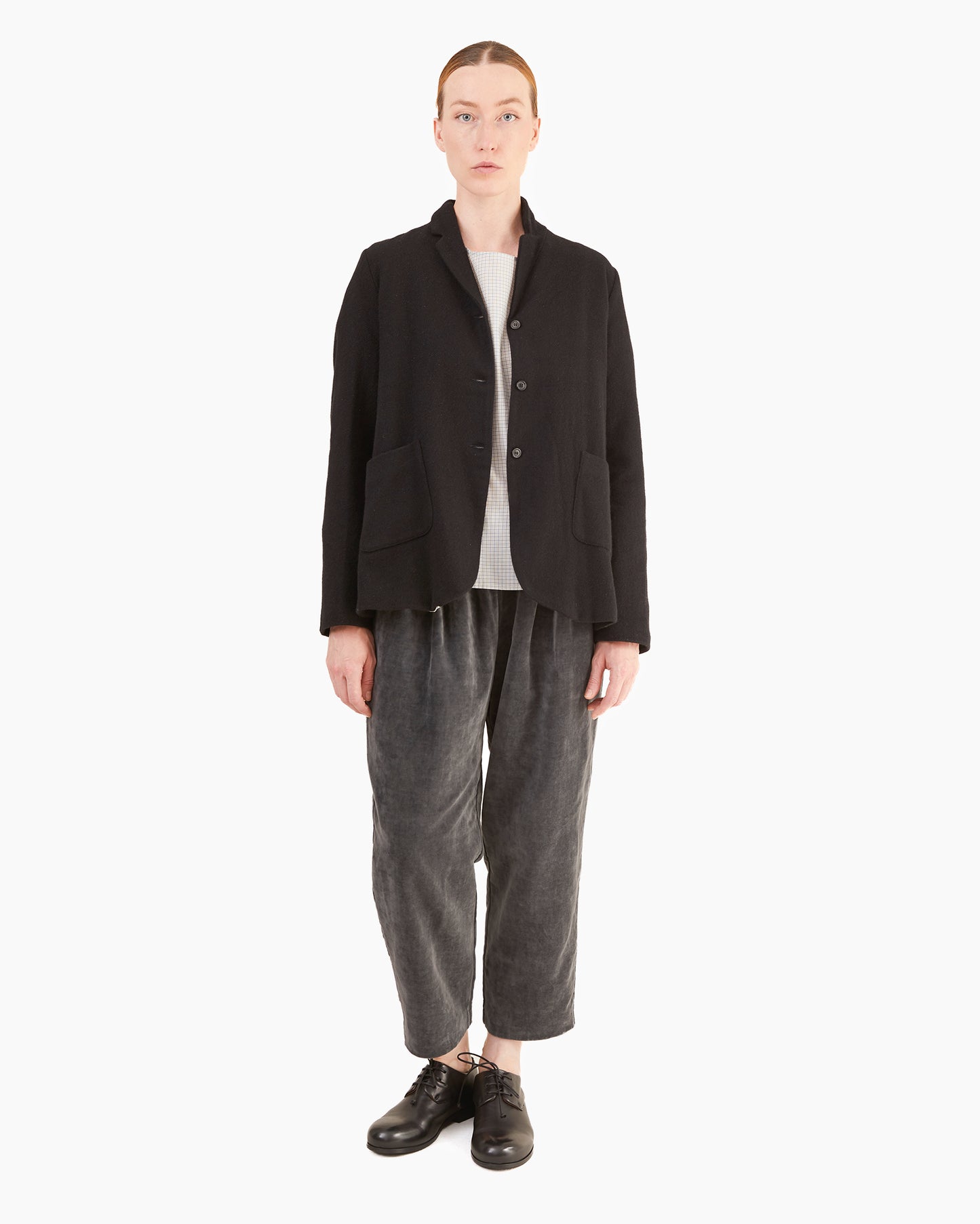 Apuntob Cashmere Casual Blazer in Black