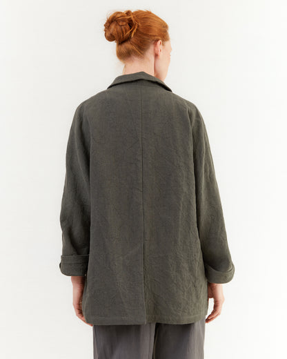 Apuntob Linen Jacket in Cement