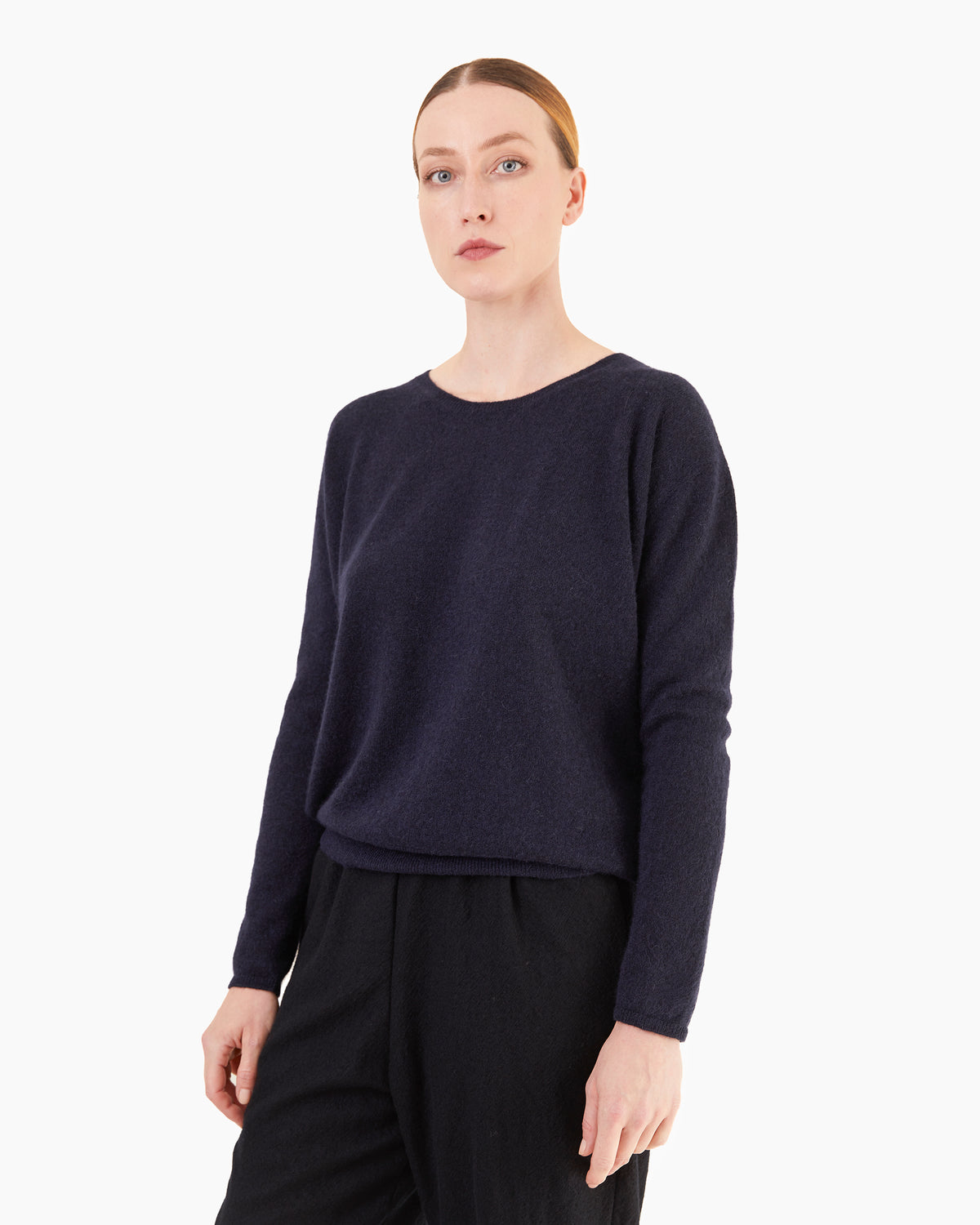 Apuntob P2102/TS999 Silk/Cashmere/Alpaca Sweater in blue