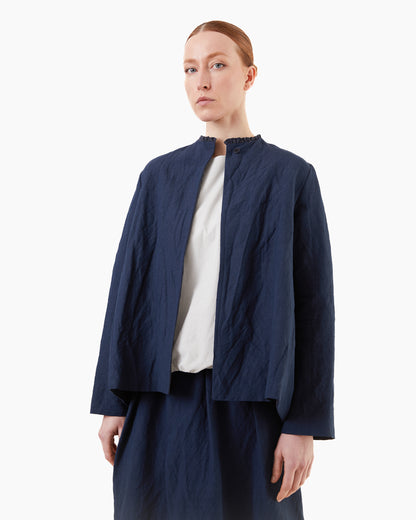 Apuntob Linen Jacket in Abyss