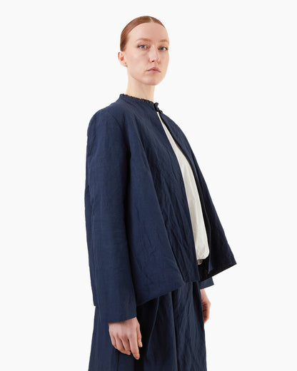 Apuntob Linen Jacket in Abyss