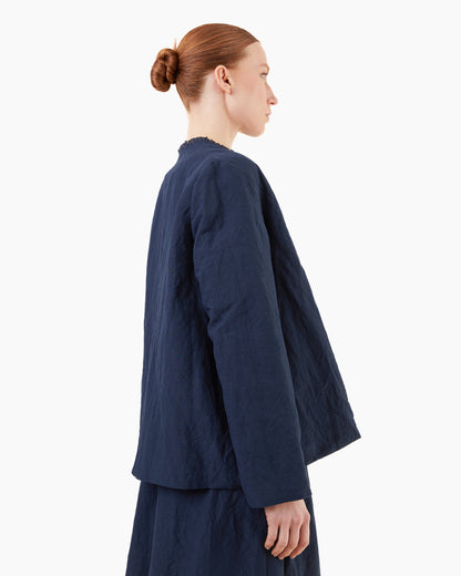 Apuntob Linen Jacket in Abyss