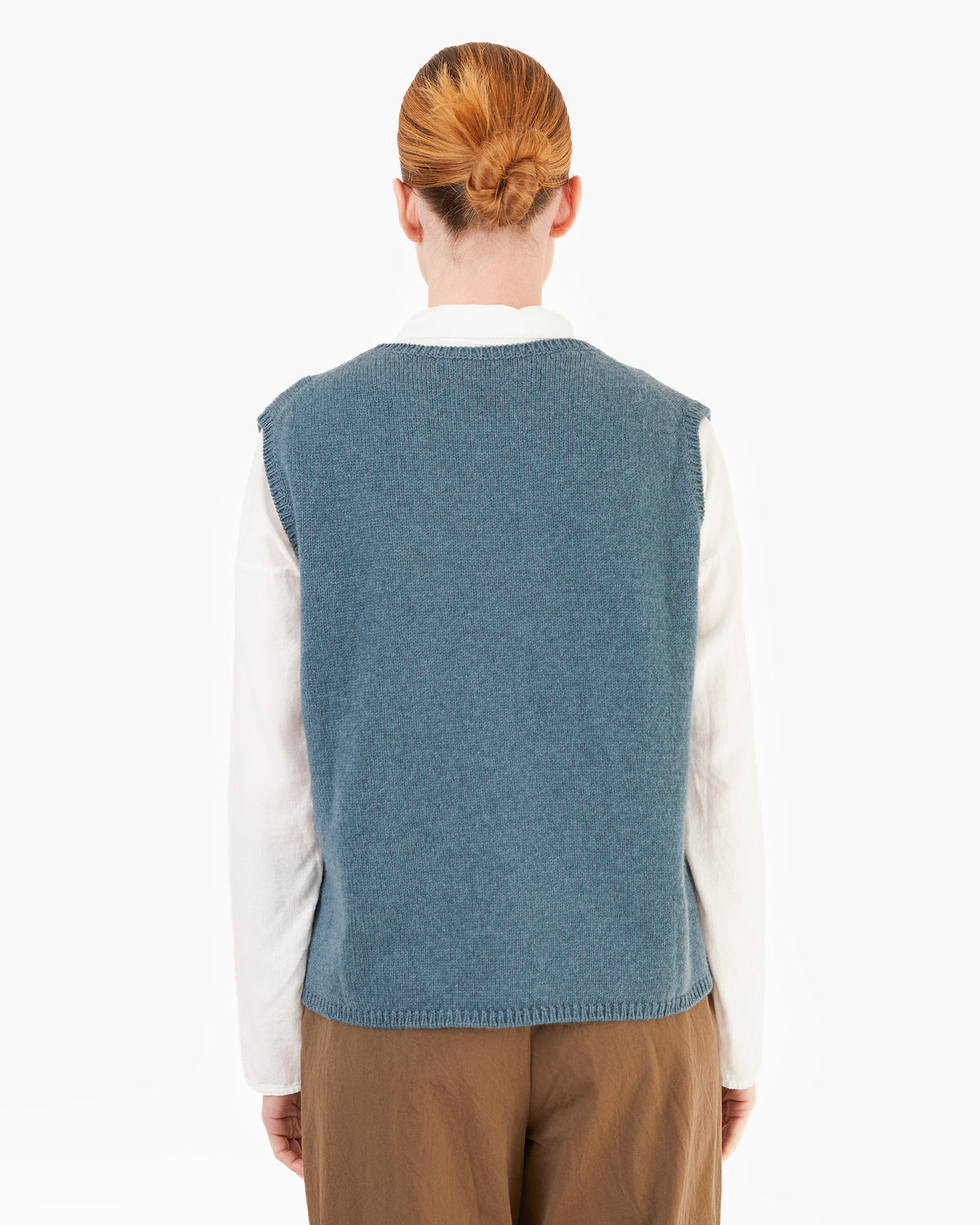 Apuntob P2101/TS998 Cashmere/Alpaca Gilet in Dark Turquoise