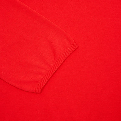 Apuntob Cotton Short-Sleeve Knit in Pomegranate