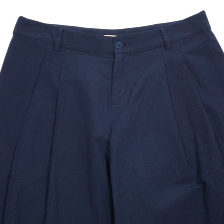 Apuntob Cotton/Linen Trousers in Marine Blue