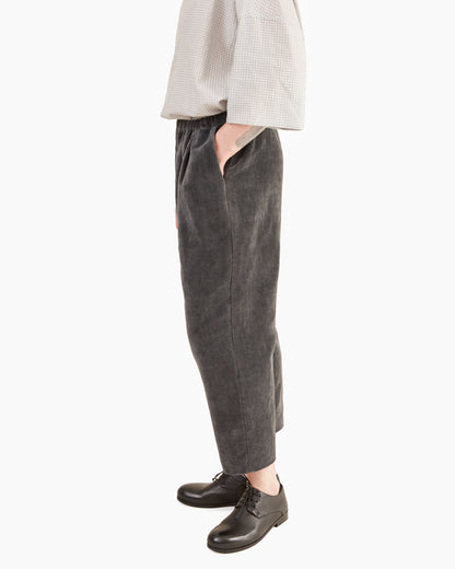 Apuntob Cotton/Linen Velvet Trousers in Cement