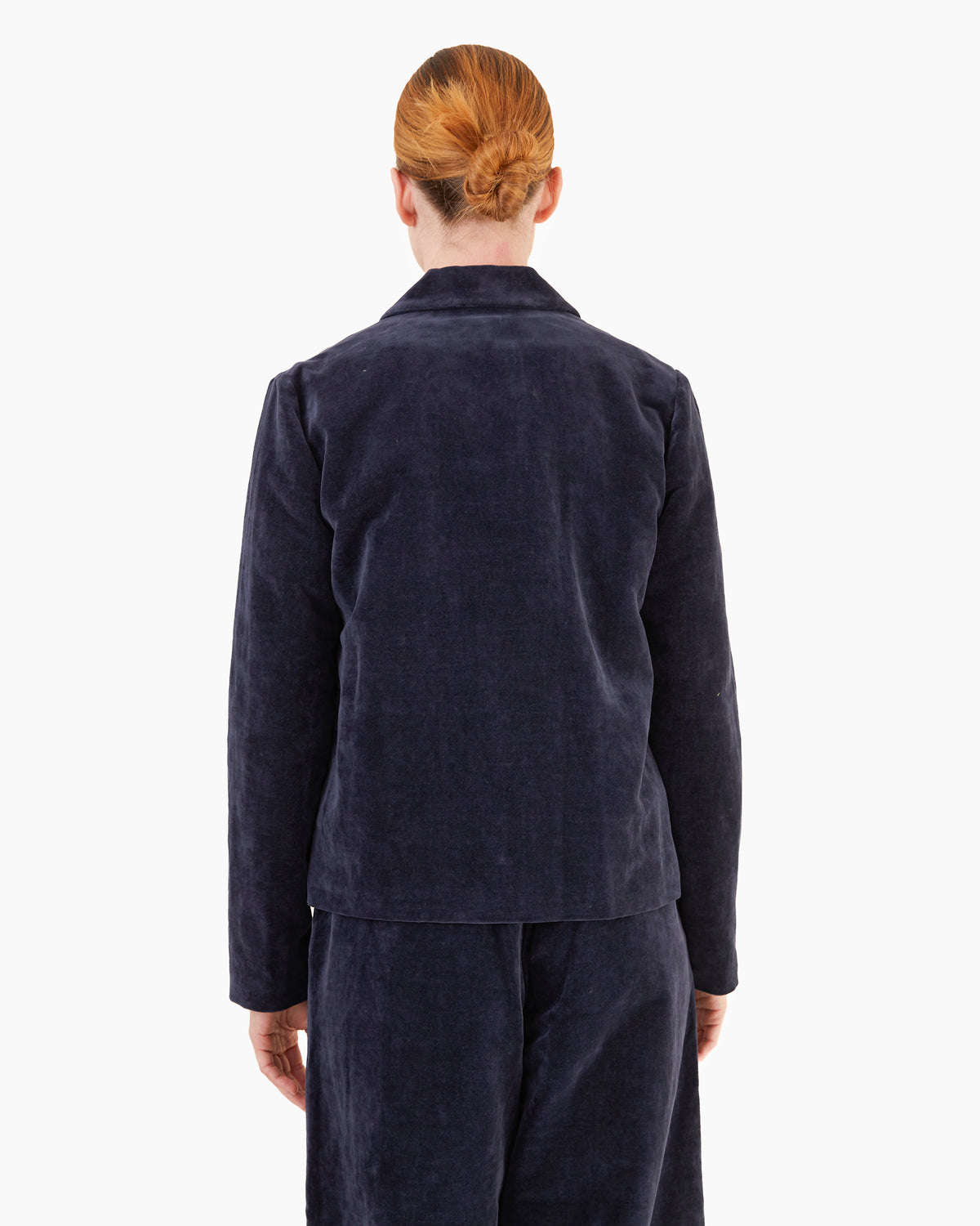 Apuntob P1846/TS984 Cotton/Linen Velvet Jacket in Blue