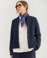 Apuntob Linen Jacket Blue